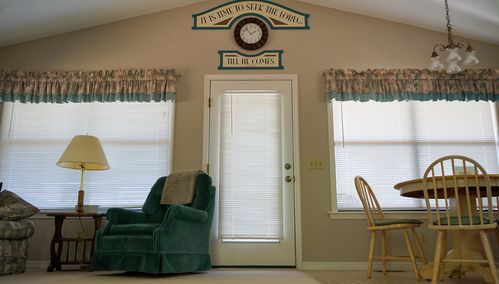 Inside a prayer cottage